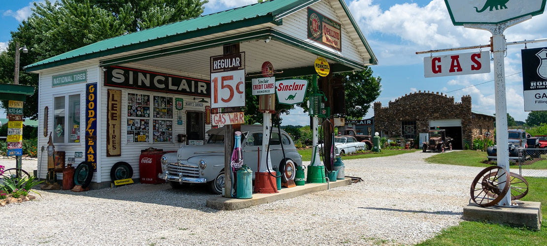 Ancienne station essence sur la Route 66
